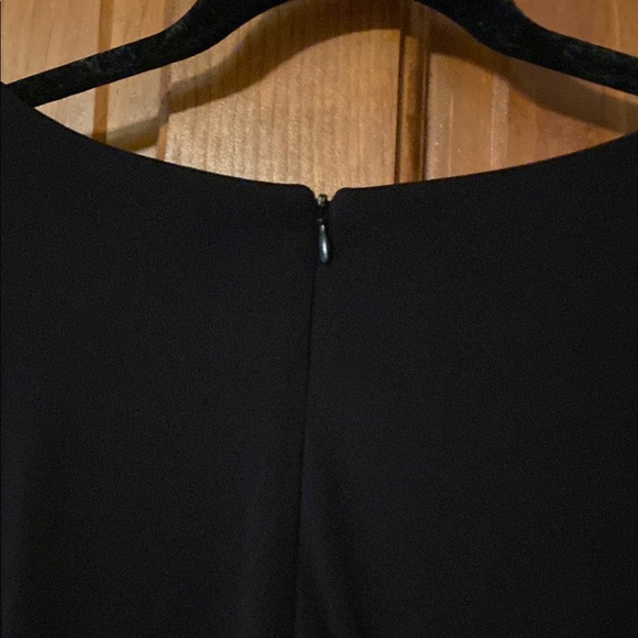 Joan Rivers Wrapped in Elegance - Black Faux Wrap KneeLength Dress Zip Back - Picture 8 of 11